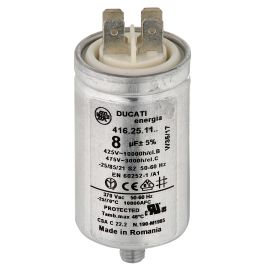 Beko Delonghi Washing Machine Capacitor - 8uf - Metal Casing