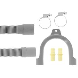 Beko Universal Washing Machine & Dishwasher Drain Hose (Kit) - Includes 2.5 Metre Hose - x2 Clips - Joiner - Crook Clip