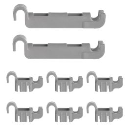 Bosch Neff Siemens Dishwasher Lower Basket Rail Clips Kit - 611472