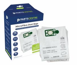 Vacuum Cleaner Microfibre Bag - NVM1CH (Pack of 5)  - Comaptible With Numatic Henry, Hetty, James, David, Harry, Basil Models