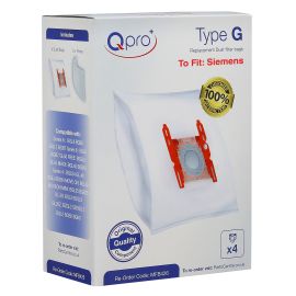 Siemens Type G ALL Vacuum Cleaner Microfibre Dust Bags & Filters  - 17003048 (Pack of 4 + 2 Filters)