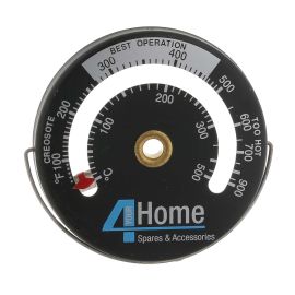 Magnetic Fire Stove Flue Pipe Thermometer Gauge