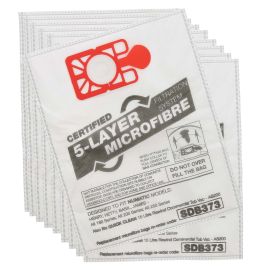 Vacuum Cleaner Microfibre Bag (Pack of 10) - Polybag - Made To Fit Numatic Henry, Hetty, James, David, Harry, Basil Models - 907075 - NVM1CH