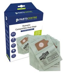 Vacuum Cleaner Paper Dust Bags - NVM1C (Pack of 10) - Comaptible With Numatic Henry, Hetty, James, David, Harry, Basil Models